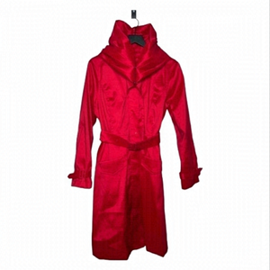 𝅺nwot GORGEOUS SAMUEL DONG RED TRENCH COAT